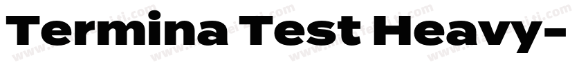 Termina Test Heavy字体转换